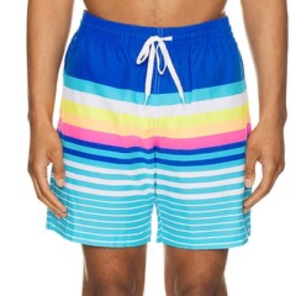 CHUBBIES men’s The Newports 5.5” Swim Trunk in Bright Blue